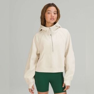 Lululemon Half-Zip Scuba in White Opal Rare Limited Edition Size M/L